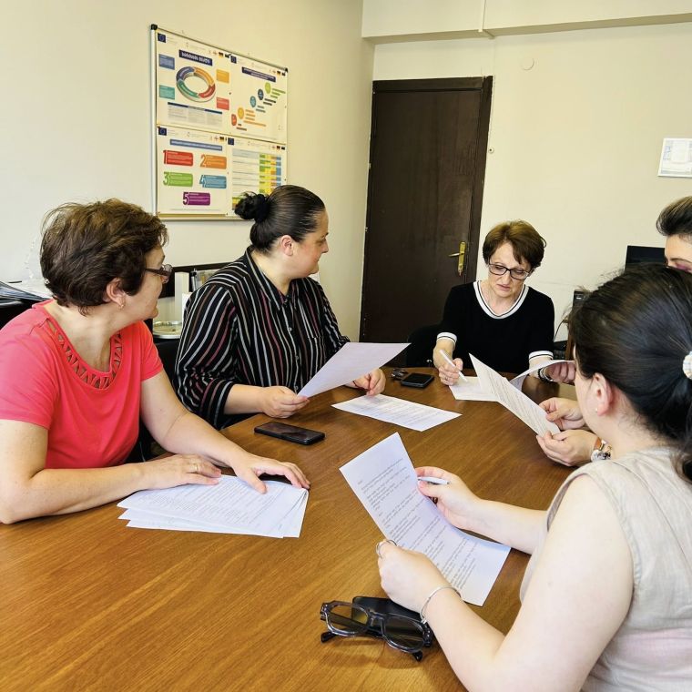 საექთნო საქმის პროფესიული საგანმანათლებლო პროგრამაზე საკვალიფიკაციო გამოცდის ჩატარებაზე პასუხისმგებელი კომისიის წევრების შეხვედრა გაიმართა